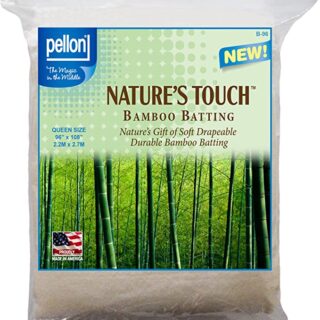 Pellon B-96 Nature’s Touch Bamboo Blend Batting W/Scrim - Queen 96" X 108"