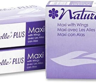 Naturelle Plus 25189973 Sanitary Napkins w/Wings, Dispenser Refill, 250/CT, White