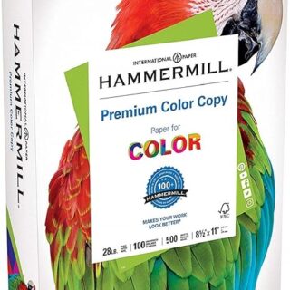 Hammermill Premium Color Copy Paper, 8.5 x 11 Letter Size, 28lb, 100 Bright, 1 Ream / 500 Sheets (102467R) Acid Free - 2 Pack