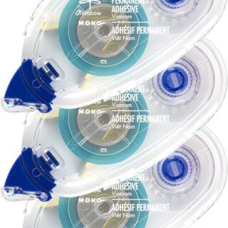 Tombow 62207 MONO Permanent Adhesive Refills, 3-Pack. Easy to Use Refills for a Strong, Instant Bond